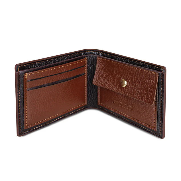 Billetera hombre Dante café con monedero Carven Paris