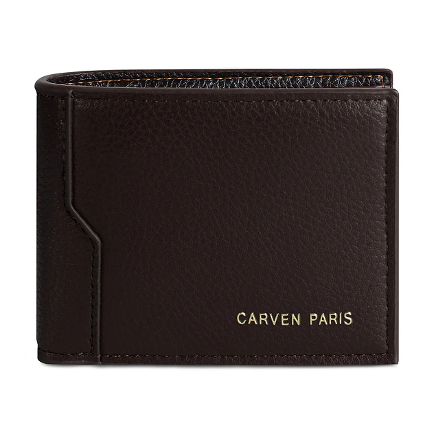 Billetera hombre Dante café con monedero oscuro Carven Paris