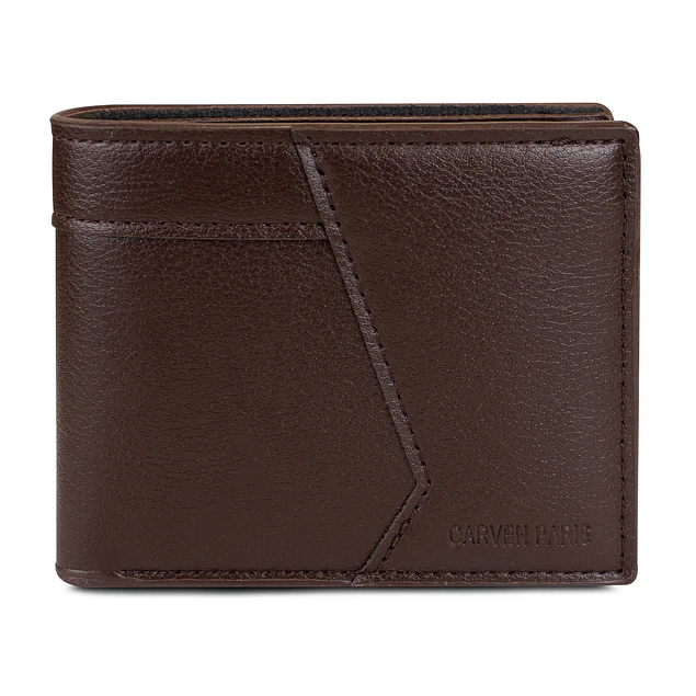 Billetera hombre Milan café oscuro Carven Paris