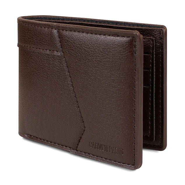 Billetera hombre Milan café oscuro Carven Paris