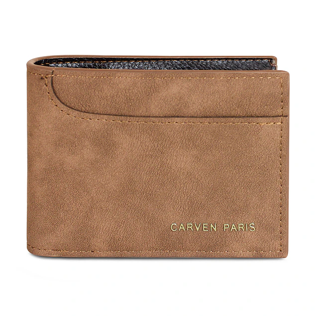 Billetera hombre Jack café con monedero Carven Paris