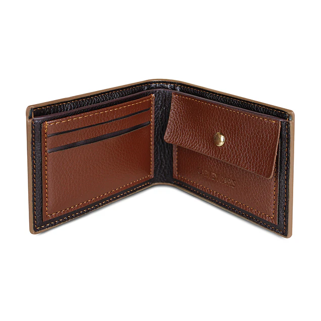Billetera hombre Jack café con monedero Carven Paris