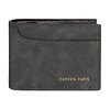 Billetera hombre Jack negra con monedero Carven Paris