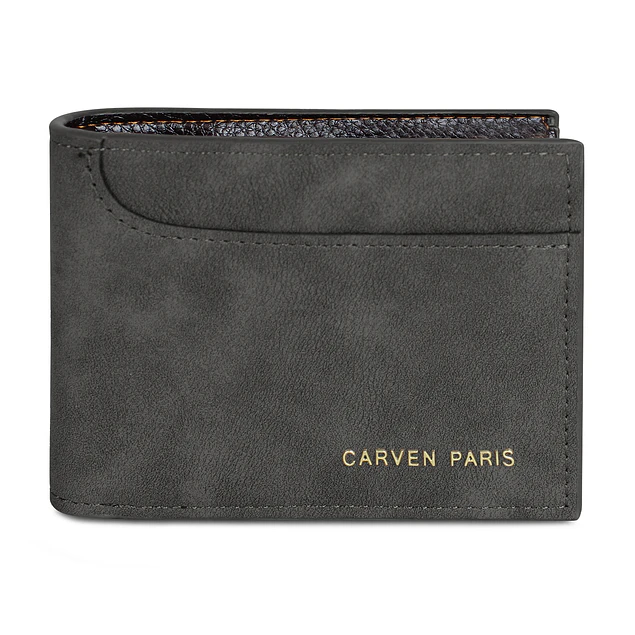 Billetera hombre Jack negra con monedero Carven Paris