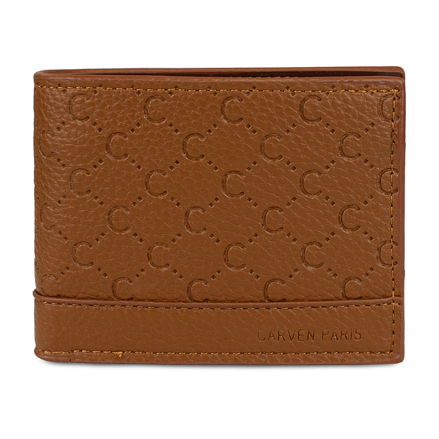Billetera hombre Lucca café con monedero Carven Paris