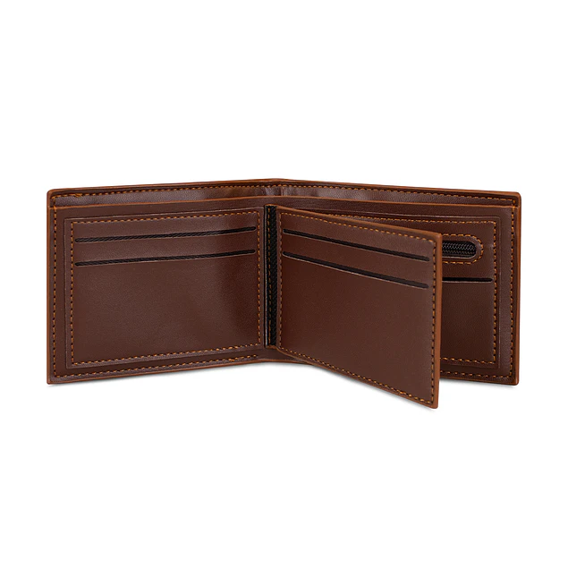 Billetera hombre Lucca café con monedero Carven Paris