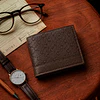 Billetera hombre Lucca café con monedero oscuro Carven Paris