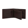 Billetera hombre Lucca café con monedero oscuro Carven Paris