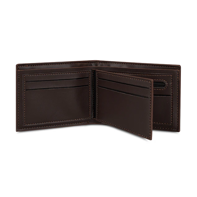 Billetera hombre Lucca café con monedero oscuro Carven Paris