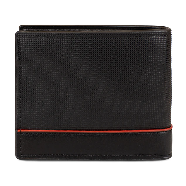 Billetera hombre Gino negra con monedero Carven Paris