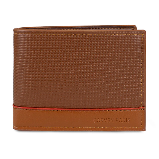 Billetera hombre Gino café con monedero Carven Paris