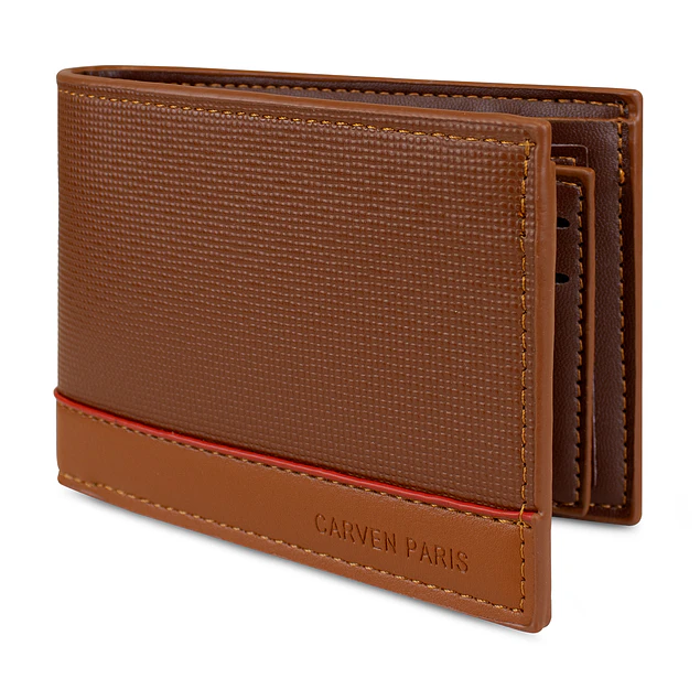Billetera hombre Gino café con monedero Carven Paris