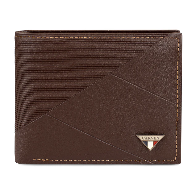 Billetera hombre Enzo café con monedero Carven Paris