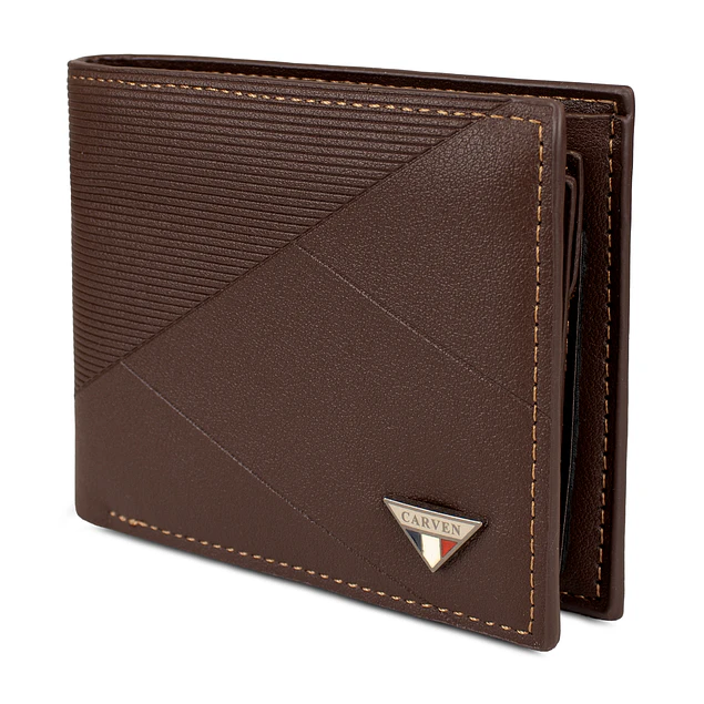 Billetera hombre Enzo café con monedero Carven Paris