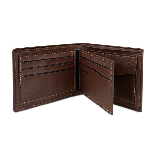 Billetera hombre Enzo café con monedero Carven Paris