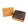 Billetera hombre Enzo café oscuro con monedero Carven Paris