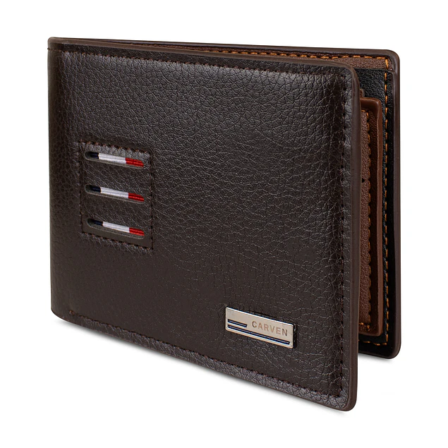 Billetera hombre Tommy café Carven Paris