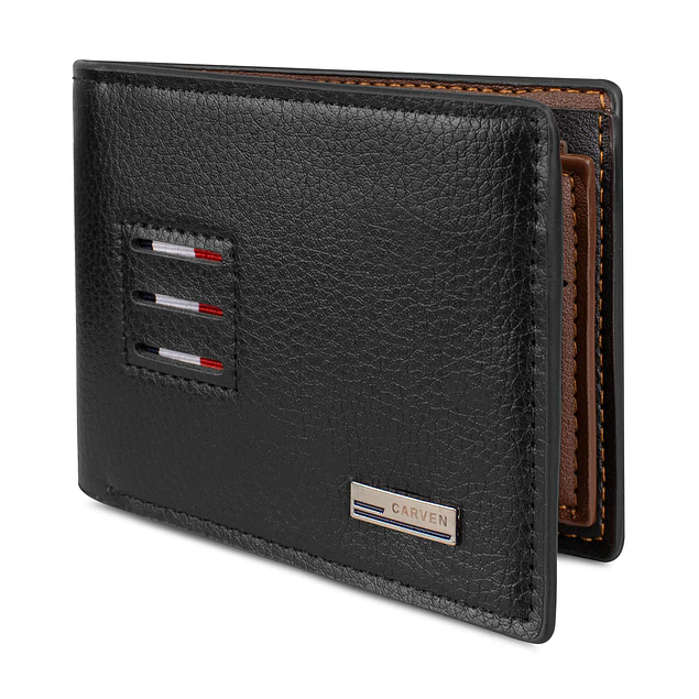 Billetera hombre Tommy negra Carven Paris