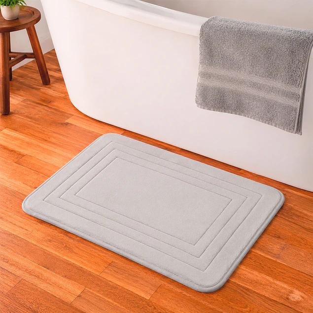 Alfombra de Baño Nautica Home Enmarcado 40x60cm gris