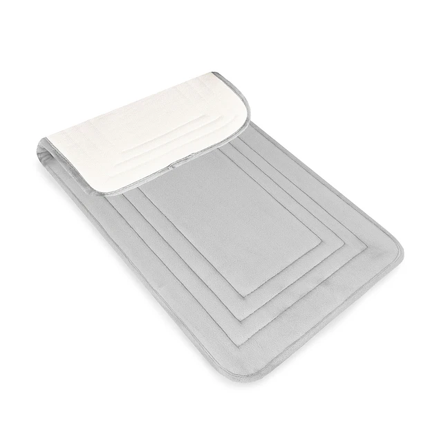 Alfombra de Baño Nautica Home Enmarcado 40x60cm gris