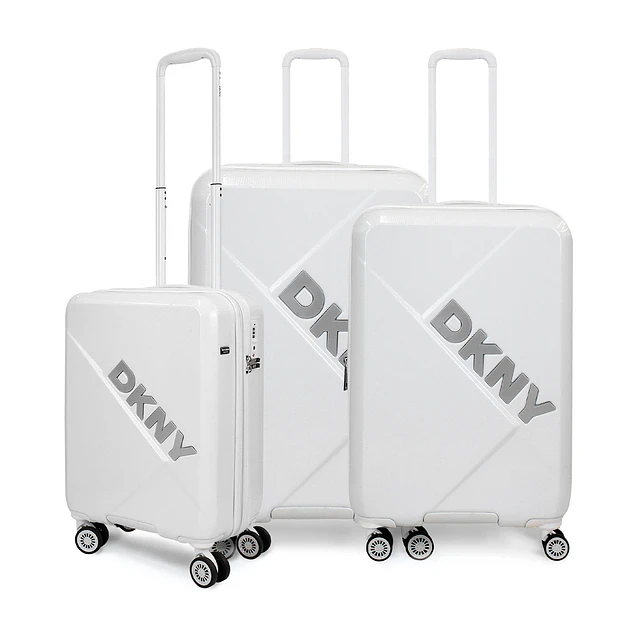 Set de 3 Maletas Donna Karan Your Call S+M+L blanca DKNY