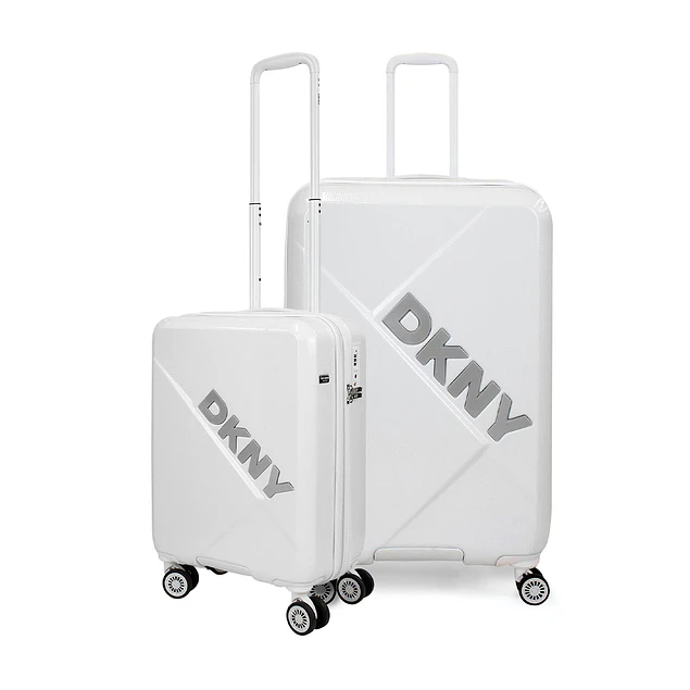 Pack 2 Maletas S 10kg + L 23kg Donna Karan Your Call blanca DKNY
