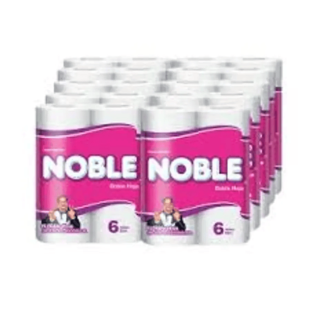 Papel Higiénico Noble Doble Hoja 22 mts x 6 rollos x 10