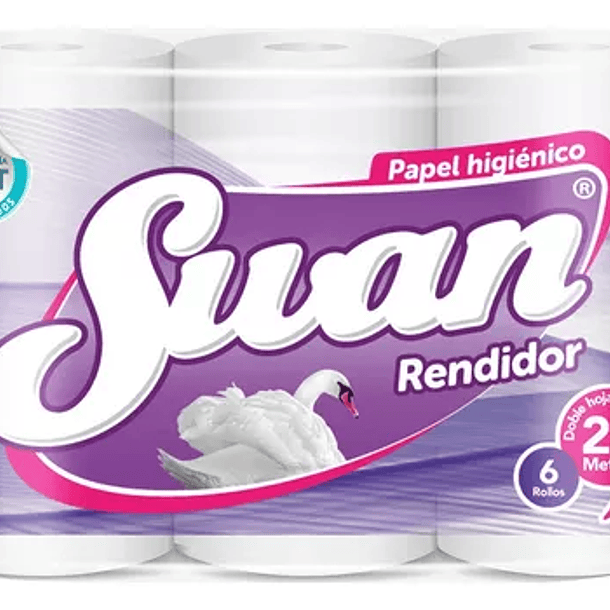 Papel Higiénico Swan 22 mts x 6 rollos paquete x 8