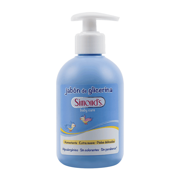 Jabón Líq. Simonds Glicerina Baby Care Hipoalergénico botella 340 ml