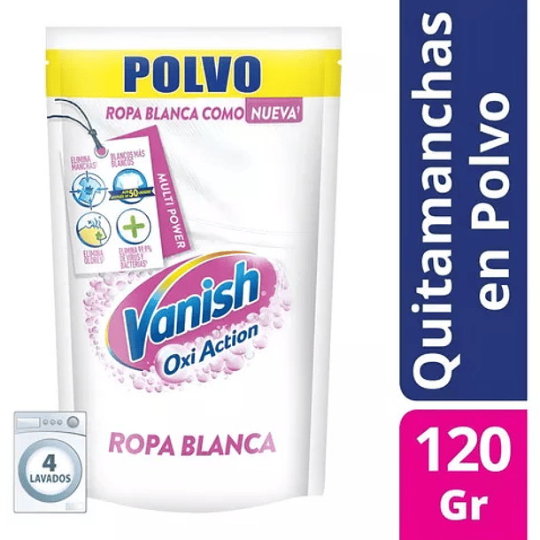 Vanish en polvo Blanco 120 g x 24