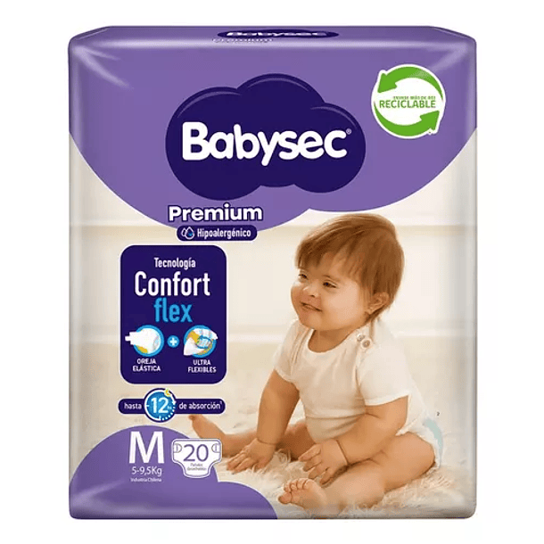 Pañales Babysec Premium Variedades paq. x 8  2