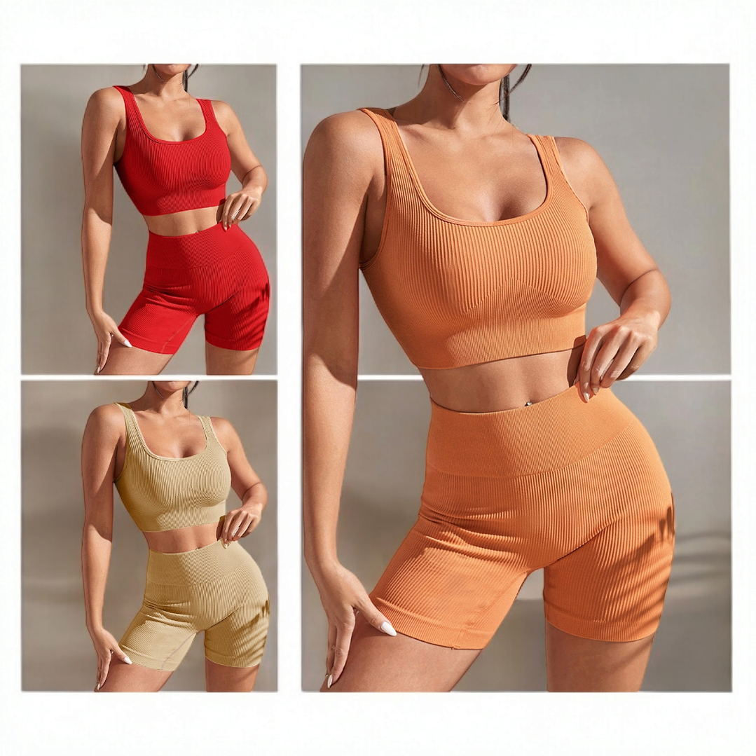 Conjunto Rojo Pastel 2