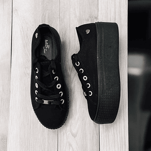 Zapatillas Corazón Negra