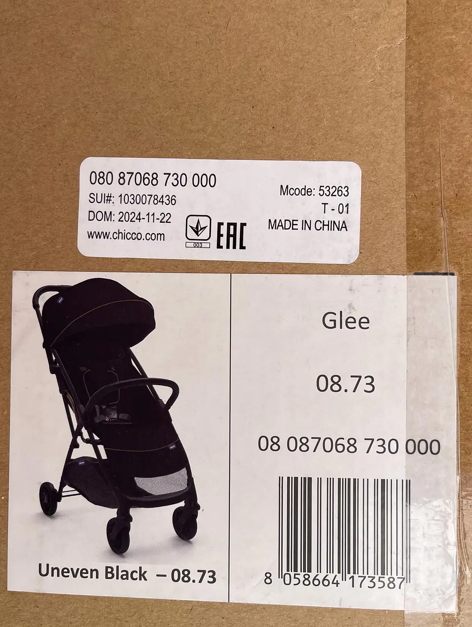 Coche Marca CHICCO Glee Uneven black  2