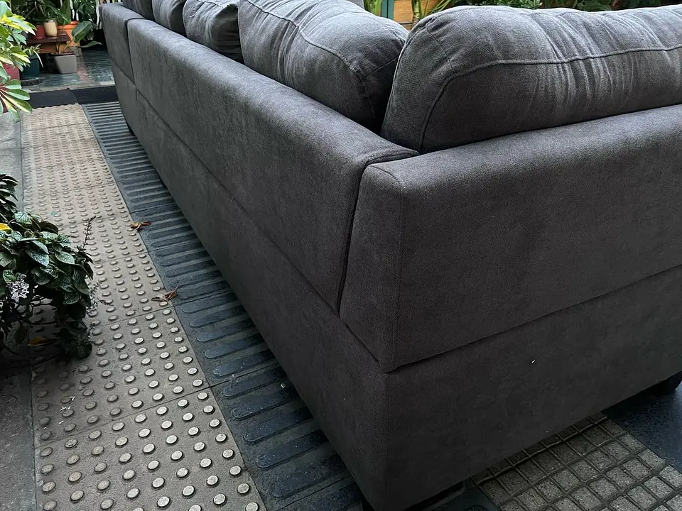 Sofá NUEVO Seccional Chaise Derecho Color grafito   5