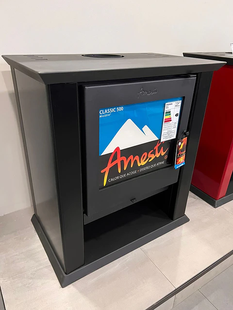Estufa a leña Amesti  Classic 500 Negra 