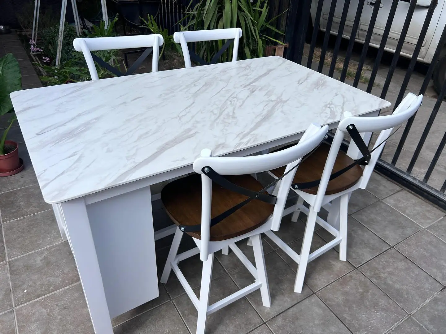 JUEGO DE COMEDOR  RIPLEY HOME STOOL 4 SILLAS   3