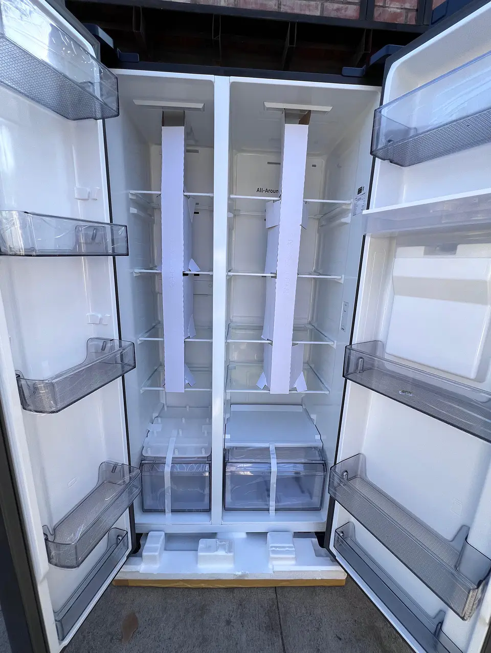 Refrigerador Samsung SBS nuevo dispensador de agua fría Black edition Nuevo sin uso  8