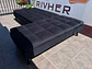 Sofá cama seccional intercambiable NUEVO Modelo globe negro 248x170x78  - Miniatura 5