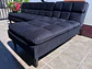 Sofá cama seccional intercambiable NUEVO Modelo globe negro 248x170x78  - Miniatura 7