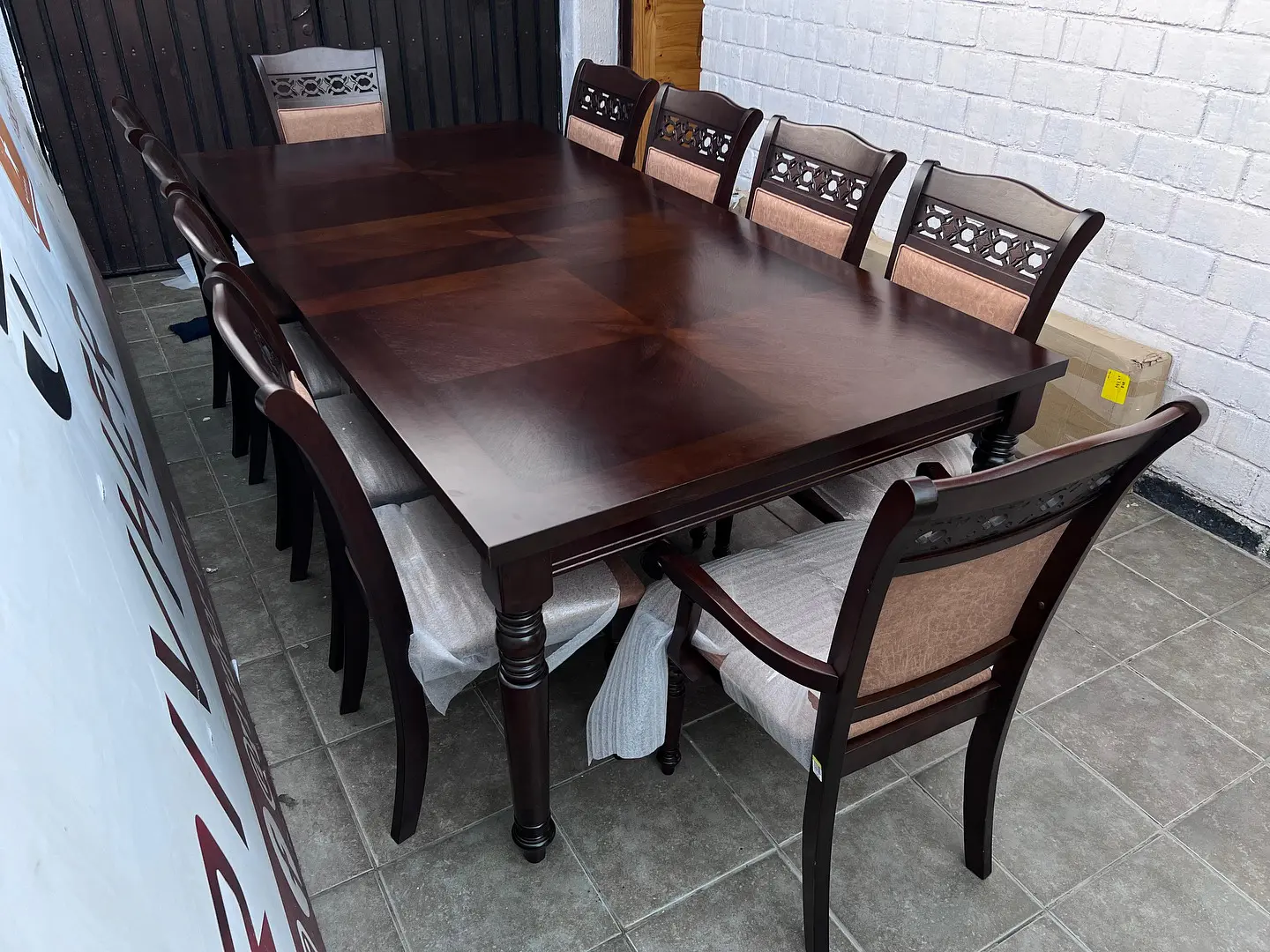 Juego de comedor NUEVO CIC GRAND LE BLANC 8 sillas 2 sitiales 5