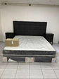 Cama King ROSEN Tempo + Set Issey negro 1.8x2.0mt Incluye respaldo y veladores Todo original nuevo sellado y en caja  - Miniatura 2