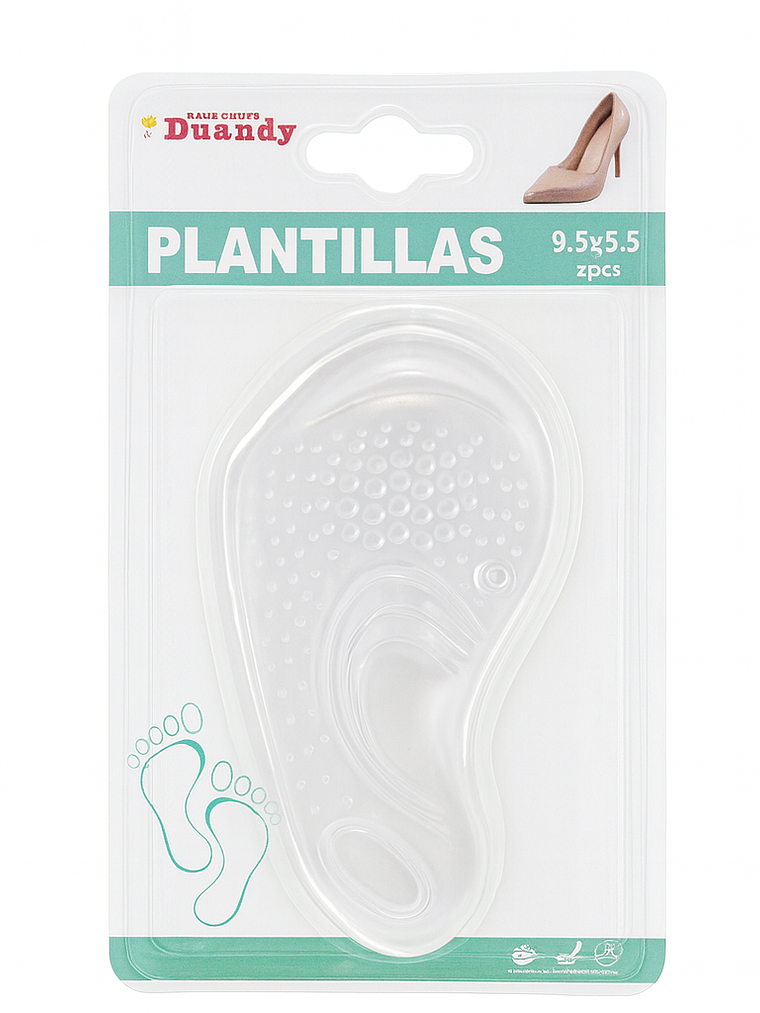 Plantillas de Gel Silicona Antideslizante – 2 Unidades 1