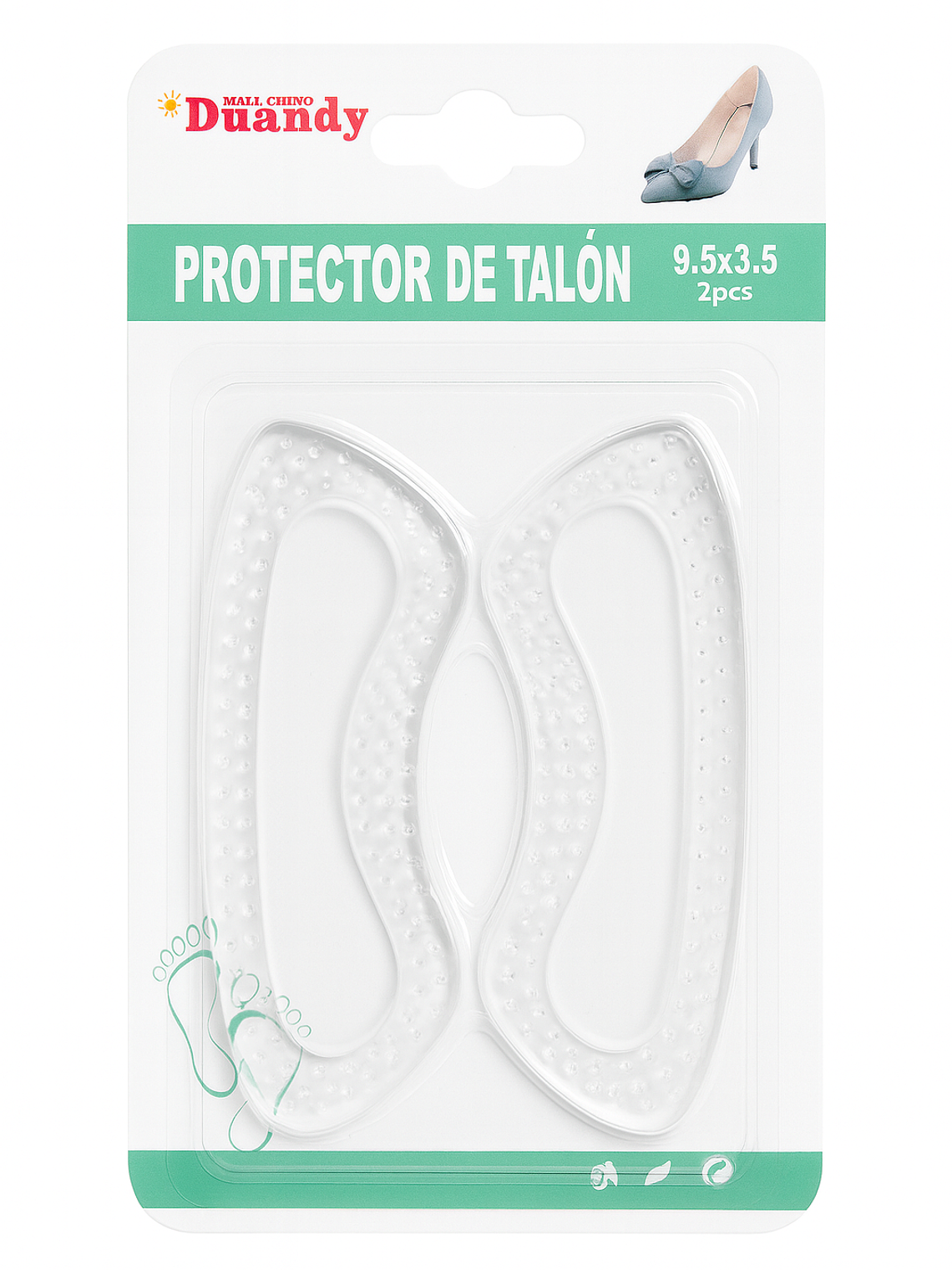 Protector de Talón de Gel Antideslizante – 2 Unidades 1