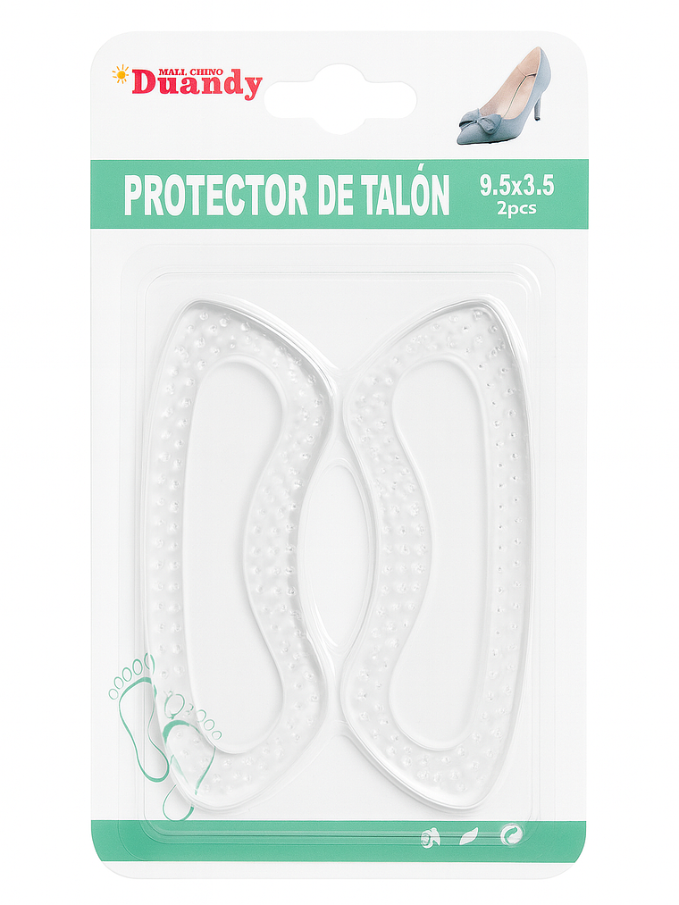 Protector de Talón de Gel Antideslizante – 2 Unidades 1