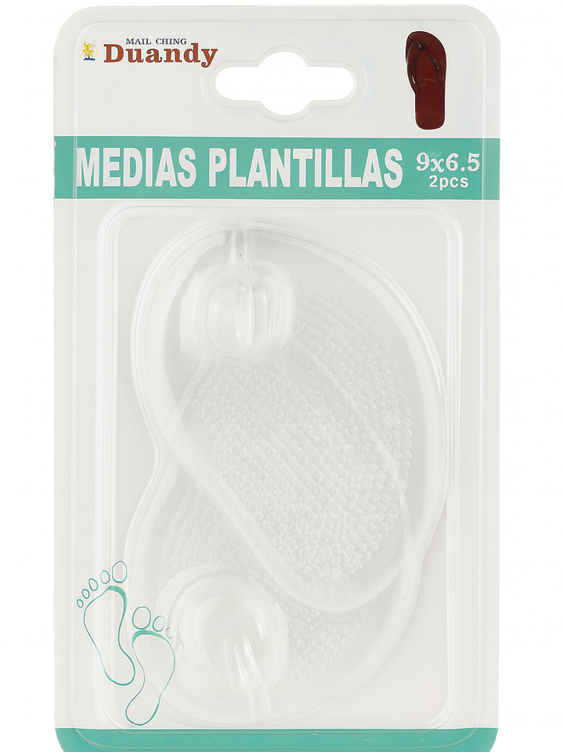 Medias Plantillas de Gel Transparente (9 x 6.5 cm, 2 pcs) 1