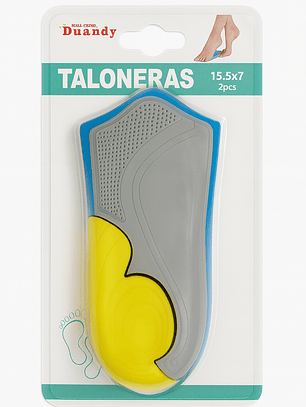 Taloneras de Gel (15.5 x 7 cm, 2 piezas)