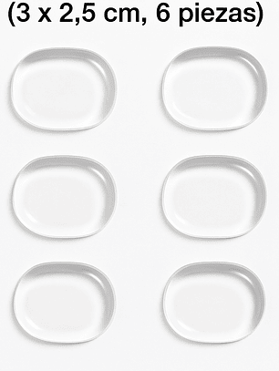 Taloneras Adhesivas de Gel (3 x 2.5 cm, 6 piezas)