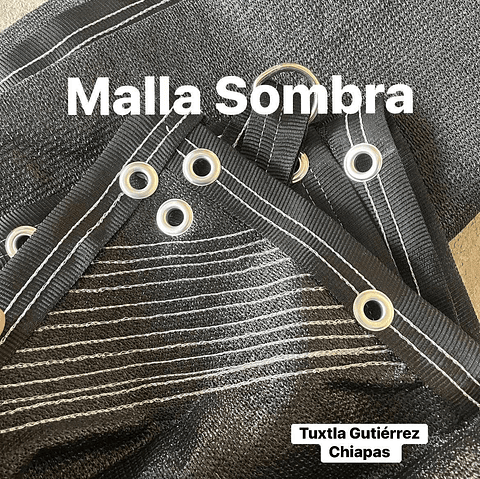Malla sombra de 2x3 metros negro, 90%