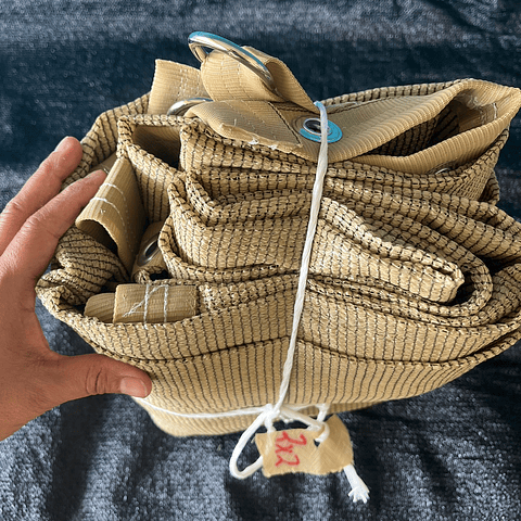 Malla sombra de 2x2 metros beige, 90%